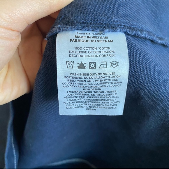 Nike Men's 100% Cotton Obsidian Streetwear Chore Loose fit Pocket Collared Coat - Picture 4 of 7